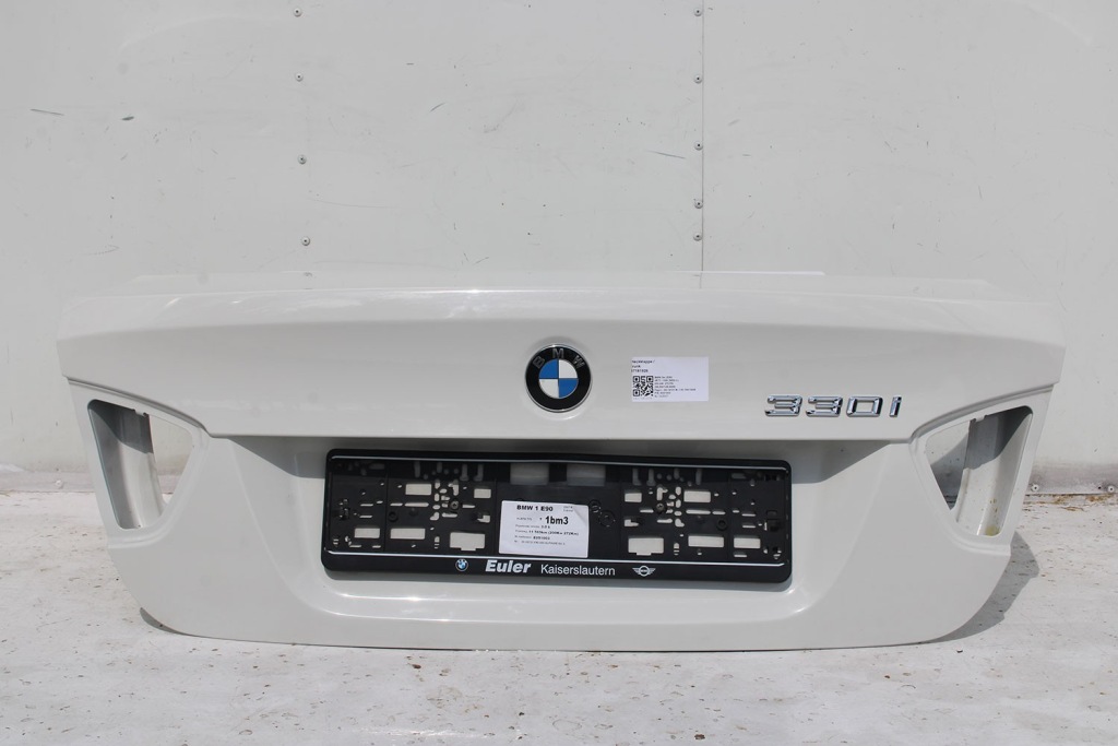 фото №12, Bmw 3 e90 задняя крышка багажника багажника + бампер задний + лампы 300 alpinweiss белый