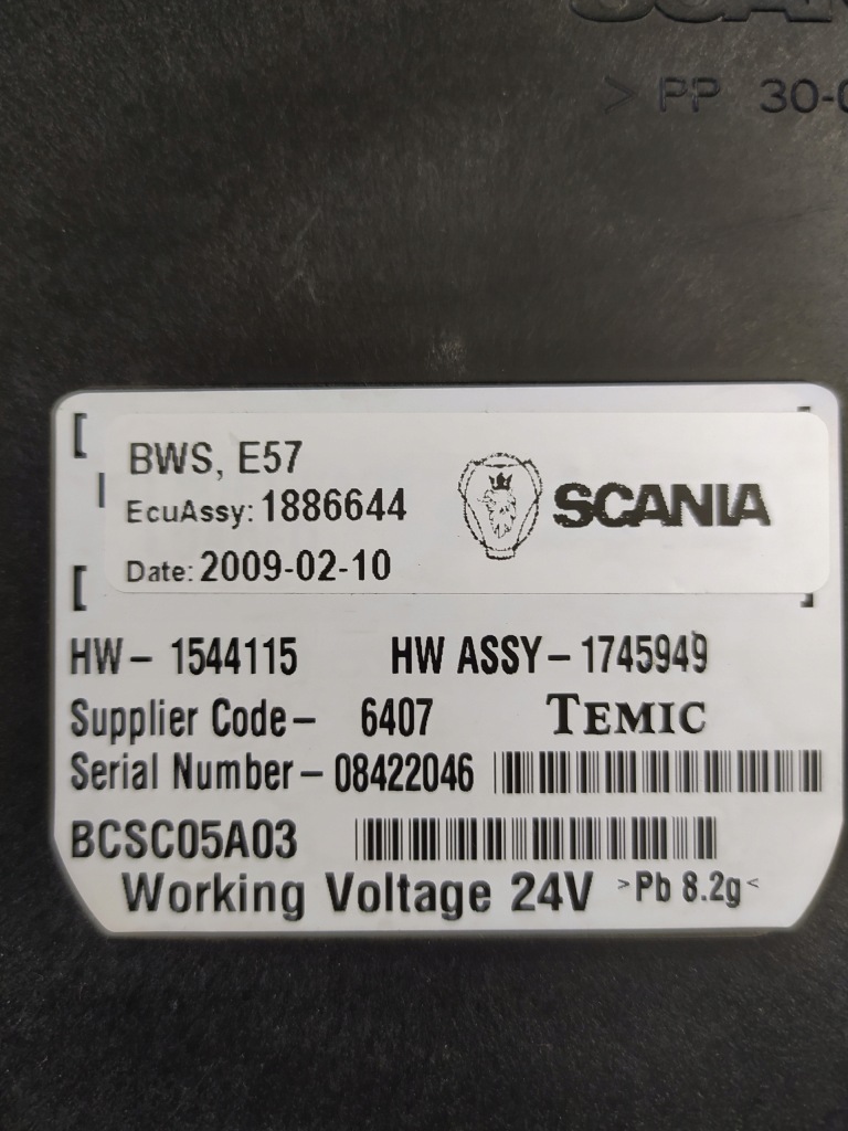 Scania r блок управления модуль управление bws e57 1886644 Цена
