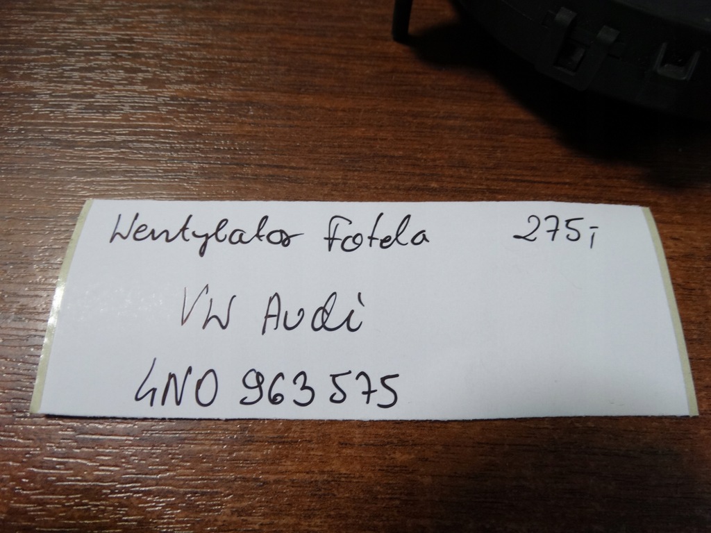 фото №4, Idealny вентилятор обдув сиденье vw audi 1