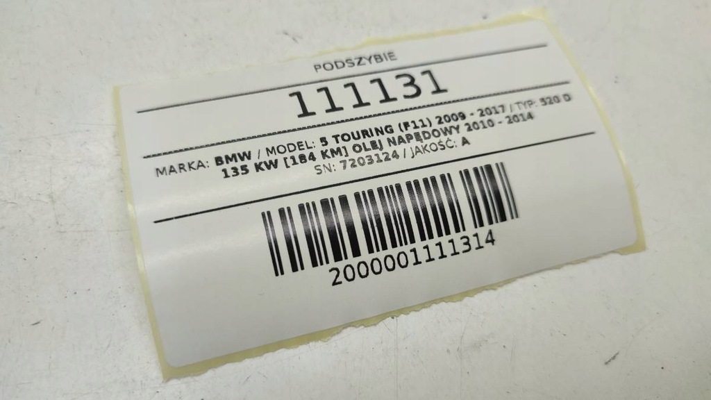 фото №8, Жабо bmw f10 f11 europa 7203124 пошкоджений