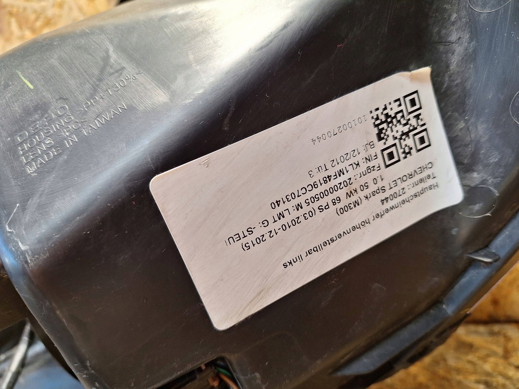 фото №6, Лампа ліва chevrolet spark m300 09-13 europa depo