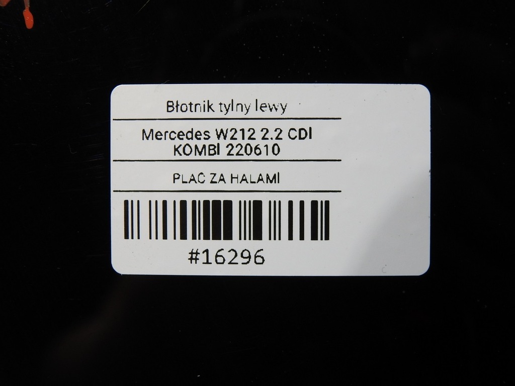 фото №9, Чверть крила лівий задня 040 mercedes w212 kombi