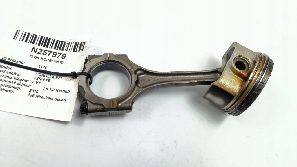 фото №1, Toyota corolla avensis 1,6 vvti 3zz поршень шатун