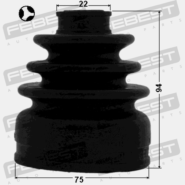 Набір захист шарнір 75x94x22 Зі Шроту