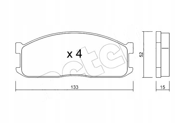 Metelli 22-0232-0 набор тормозных колодок тормозных, тормоза Доставка