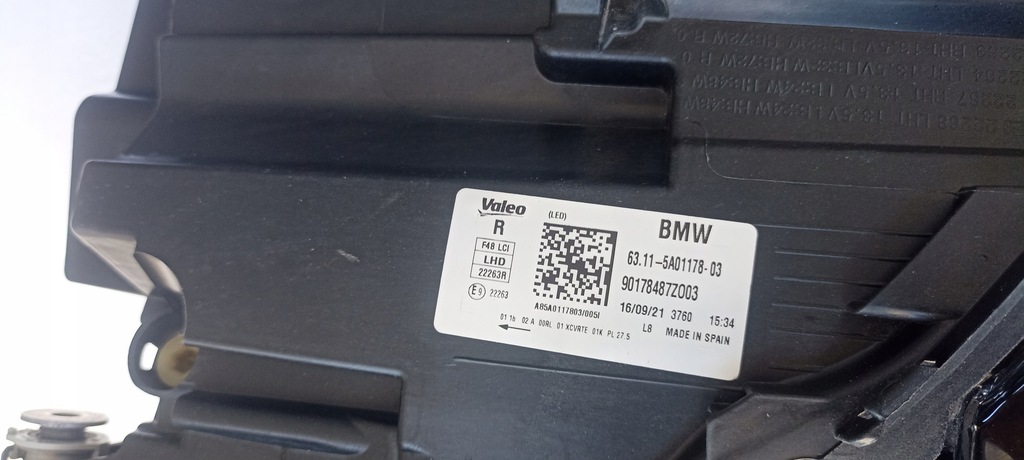 фото №7, Лампа правая bmw x1 f48 f-48 f 48 led cała