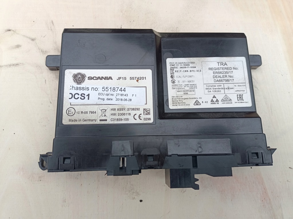 фото №1, Блок керування dcs1 scania r s ntg модуль 2718143