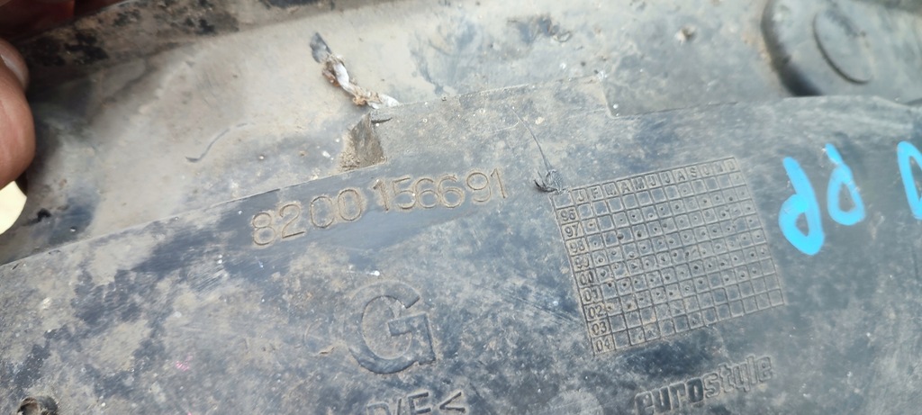 фото №13, Підкрилок правий перед праве передні renault kangoo i 8200156691