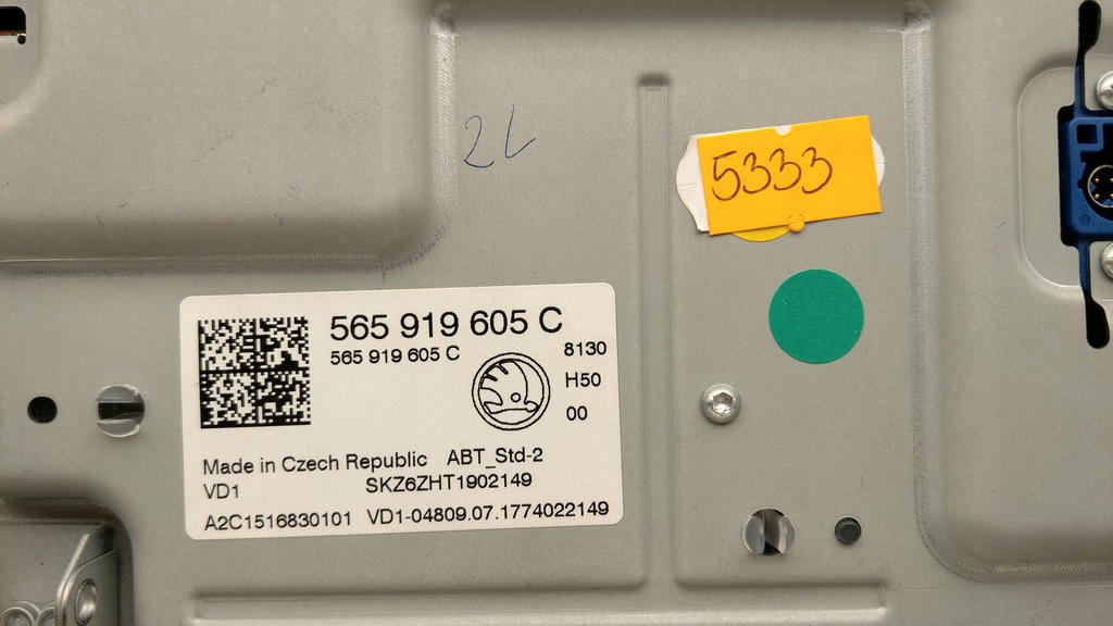 фото №13, Радіо екран дисплей skoda kodiaq 565919605c