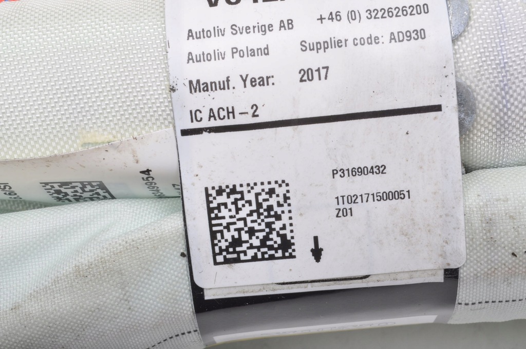 фото №6, Volvo v90 ii kombi шторка безопасности подушка безопасности правая p31690432