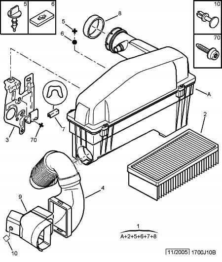фото №5, Труба wąż повітрозабірник фільтра повітря citroen c2 144034