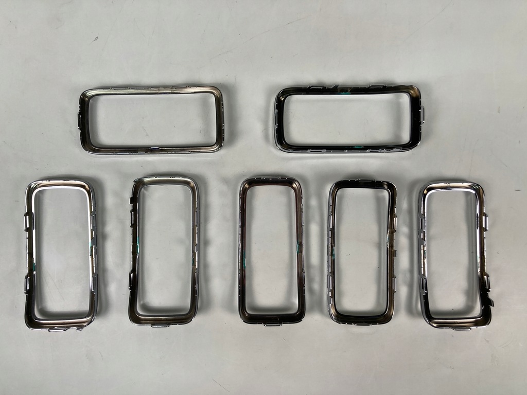 фото №3, Рамки решетка хром комплект set 7 szt jeep renegade