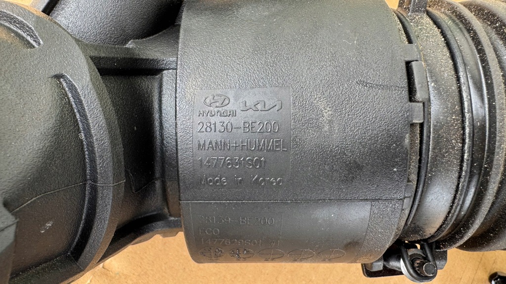фото №5, Hyundai kona ii 1.0 t-gdi труба воздухозаборник воздуха 28138-be200 28130-be200