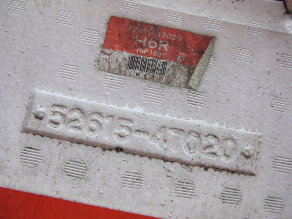 фото №11, Prius ii w20 03- абсорбер пенополистирол бампера задняя