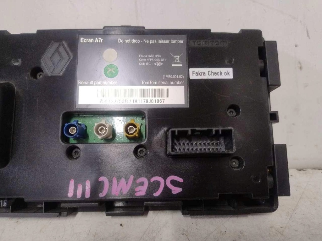 фото №4, Дисплей renault scenic iii 259153753r