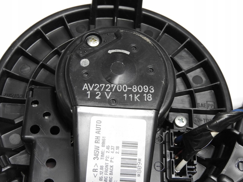 фото №13, Toyota auris i 06-09 воздуходувка вентилятор обдув av272700-8093
