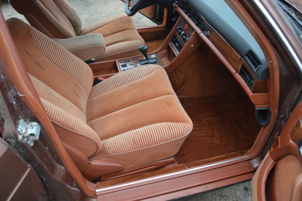 фото №11, Mercedes w126 całe салон сидіння велюр 937 sienna