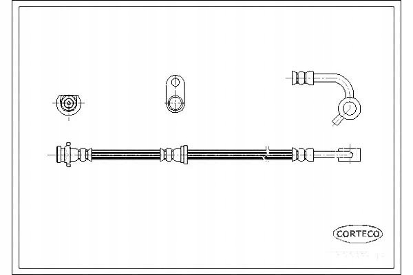 фото №1, Corteco шланг гальмівний honda cr-v ii 2.0 rd_