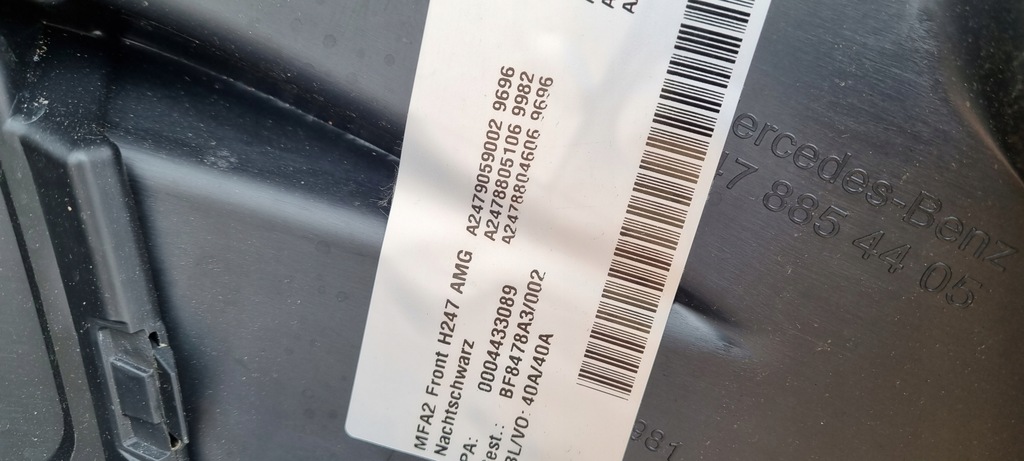 фото №16, Mercedes gla h247 amg бампер перед оригинал f021