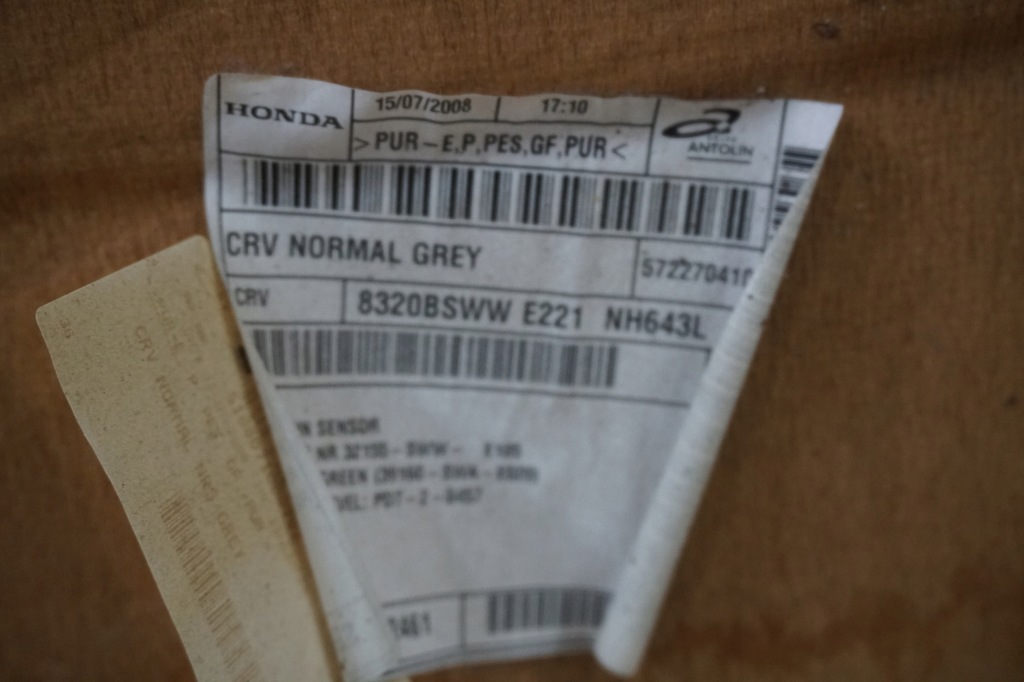 фото №12, Honda crv iii 2007r стеля стеля 8320bsww e221 nh643l