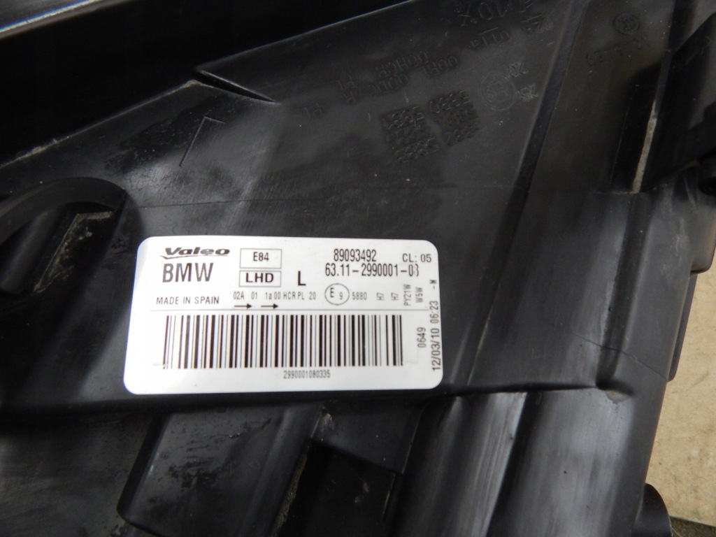 Bmw x1 e84 фара лампа лівий перед ліва передня оригінал 89093492 eu Зі Шроту