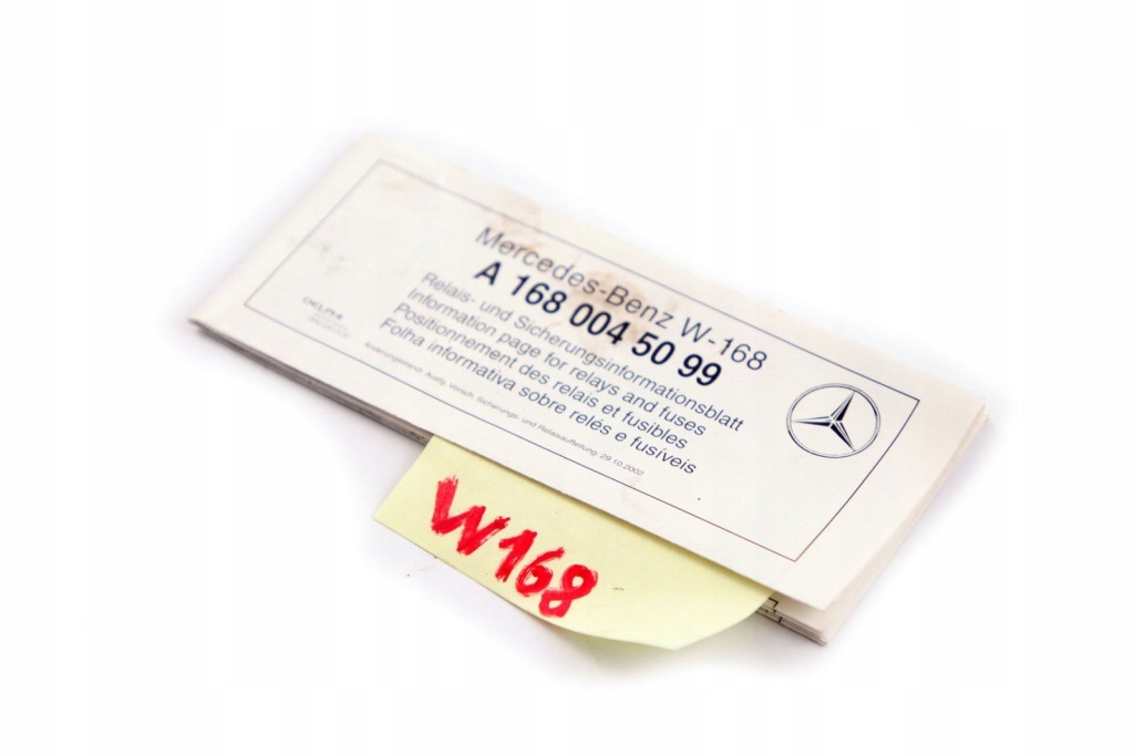 Mercedes w168 specyfikacja предохранитель Доставка