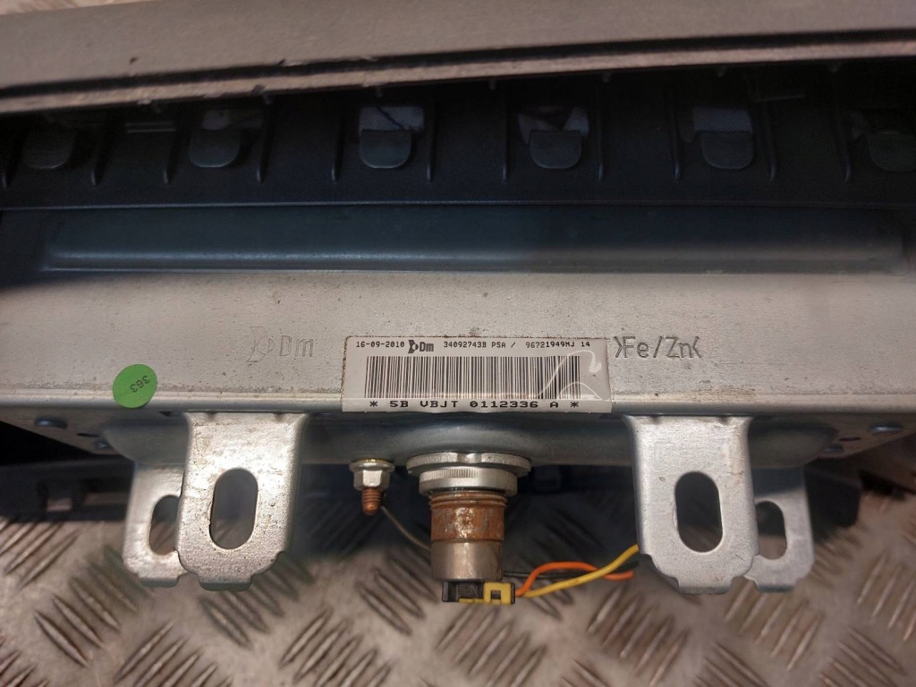 фото №13, Набор подушка безопасности postrzałowy citroen berlingo ii 96721955zd 96721949nj