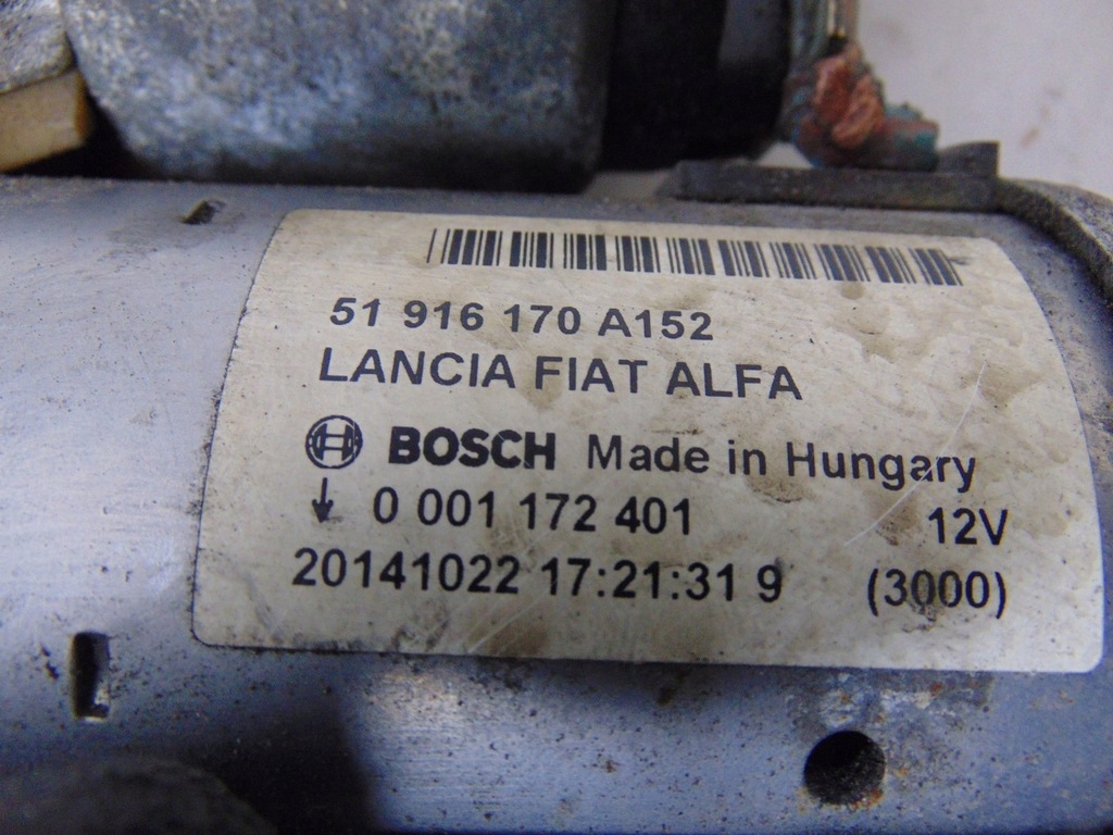 фото №11, Стартер opel combo d 1.3 mtj 51916170