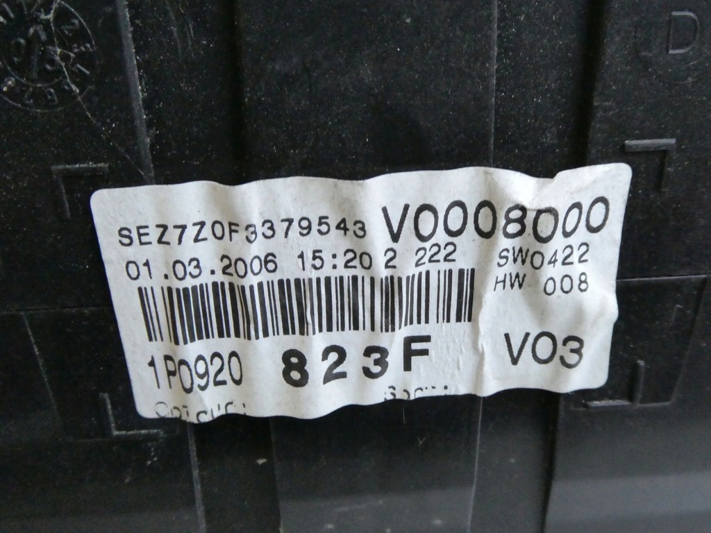 фото №6, Счетчик приборы seat leon ii 2.0tdi 1p0920823f