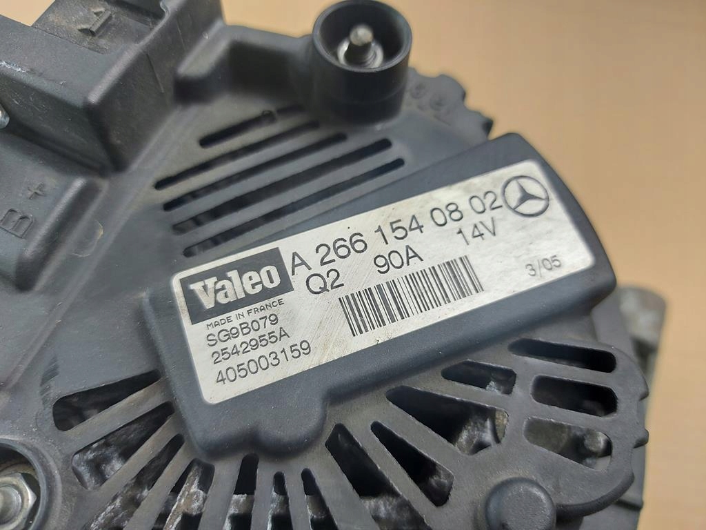 Генератор mercedes a2661540802 90a a b klasa Доставка