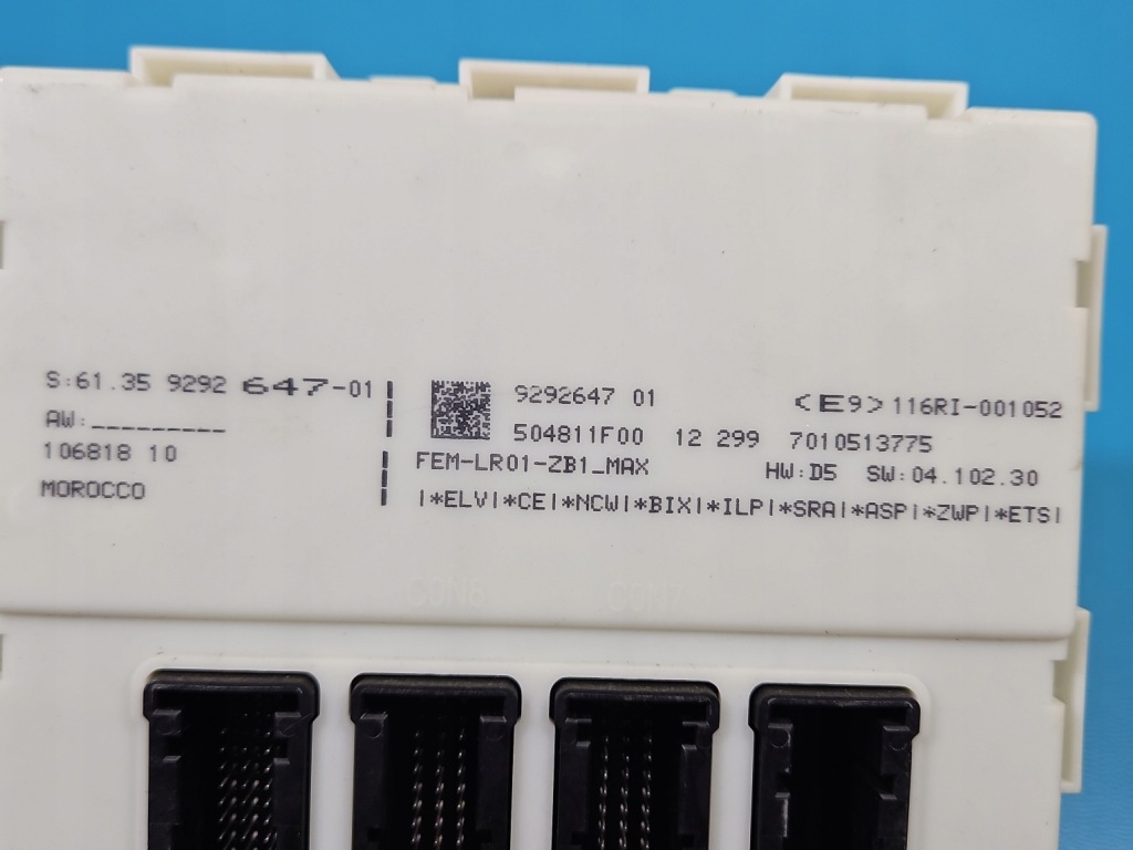 фото №7, Бортовой компьютер блок управления двигателя набор fem 0281019680 8573257 bmw f30 2.0d