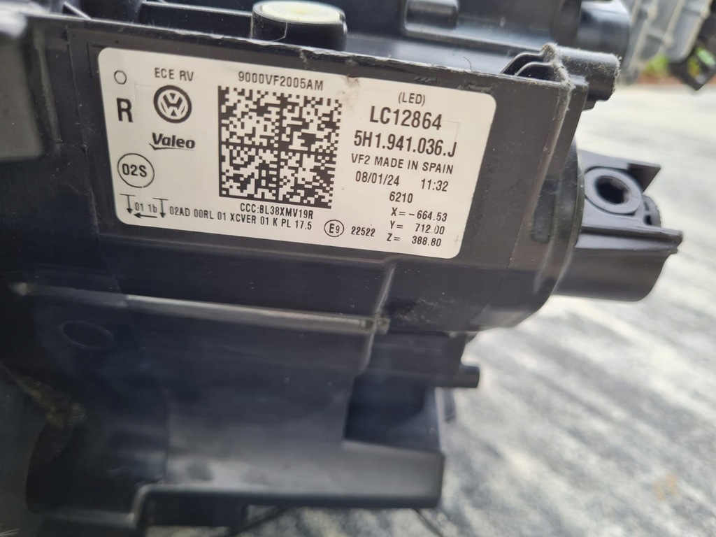 фото №14, Vw golf viii 8 5h1 полный лампы перед full led 5h1941035j 5h1941036j