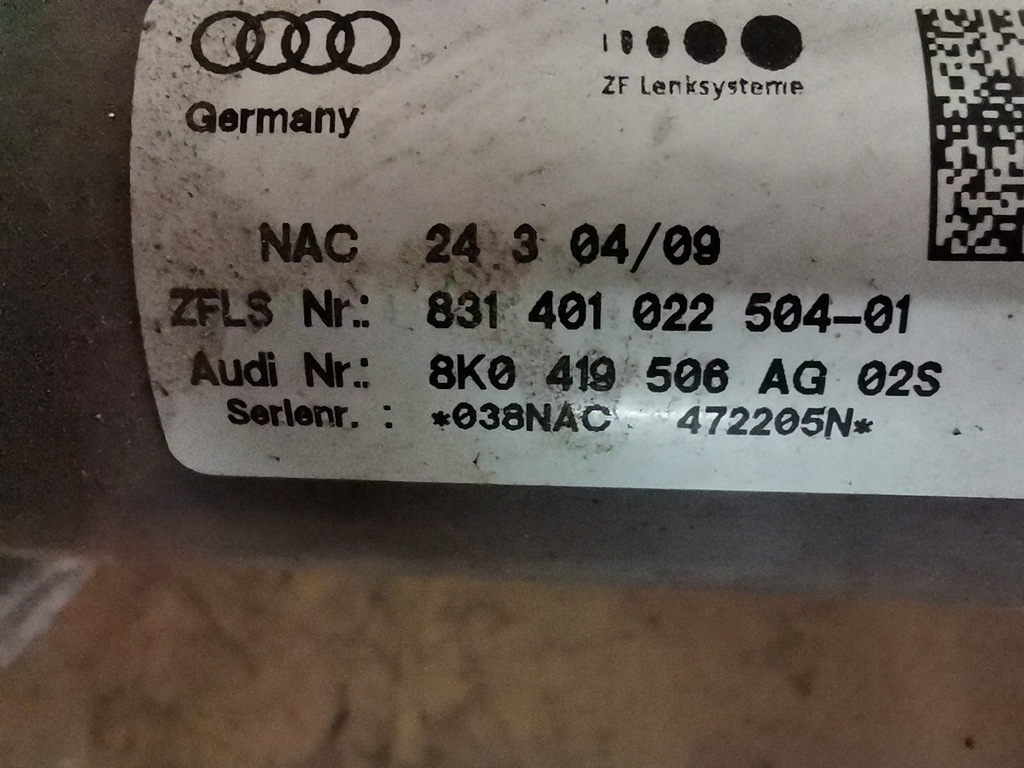 фото №5, Колонка рулевая audi a4 b8 a5 8t 8k0419506ag