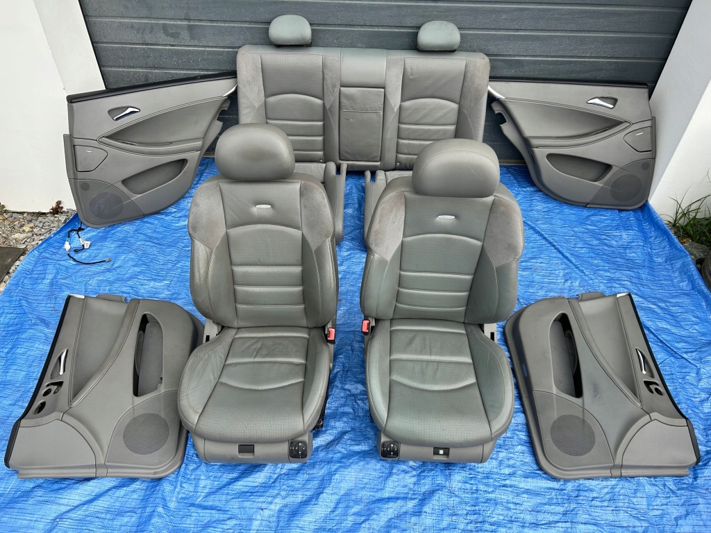 Купити Mercedes cls 55 amg w219 сидіння обшивки комплект шкіра сіра