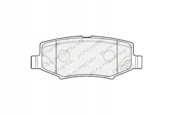 фото №2, Delphi гальмівні колодки гальмівні dodge journey 2.4