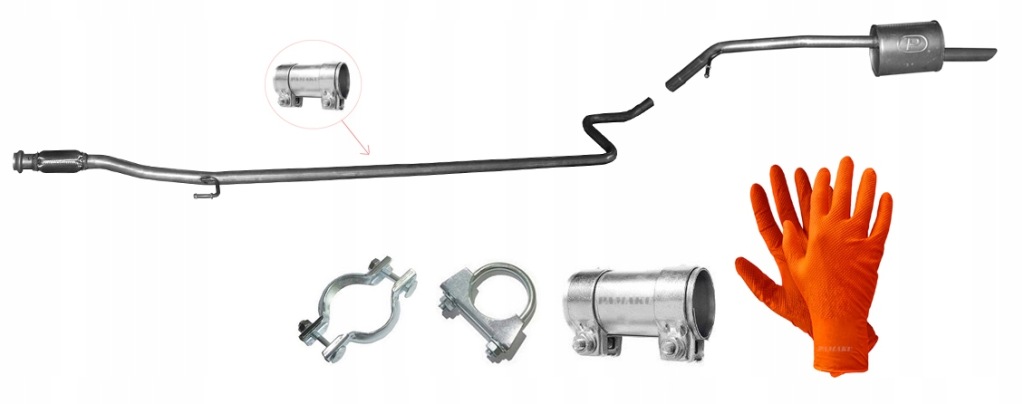 фото №1, Peugeot 301 1.6 hdi 68kw 2012-12/2013 труба средняя гаситель конечный