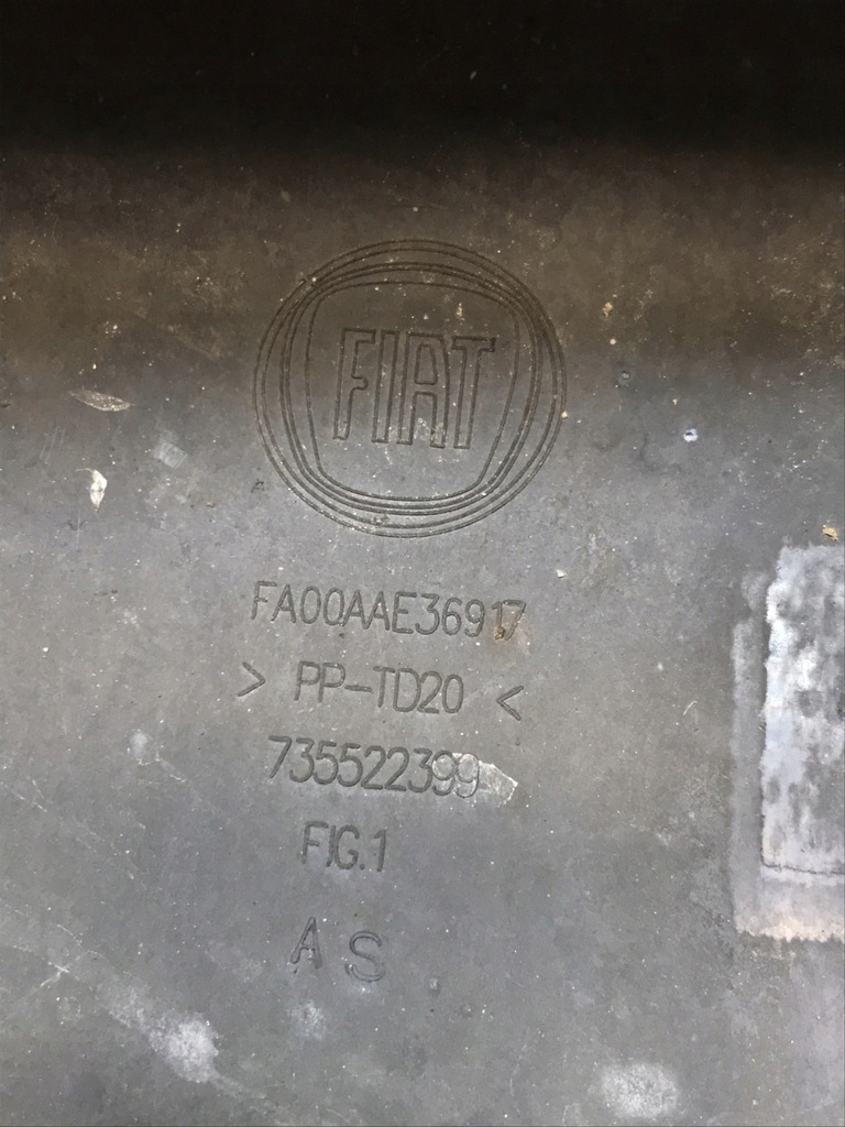 фото №9, Fiat 500l накладка защита бампера передний 735522399