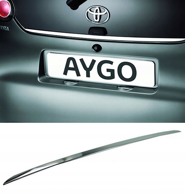 фото №1, Toyota aygo i молдинг хром хромированная крышка багажника тюнинг