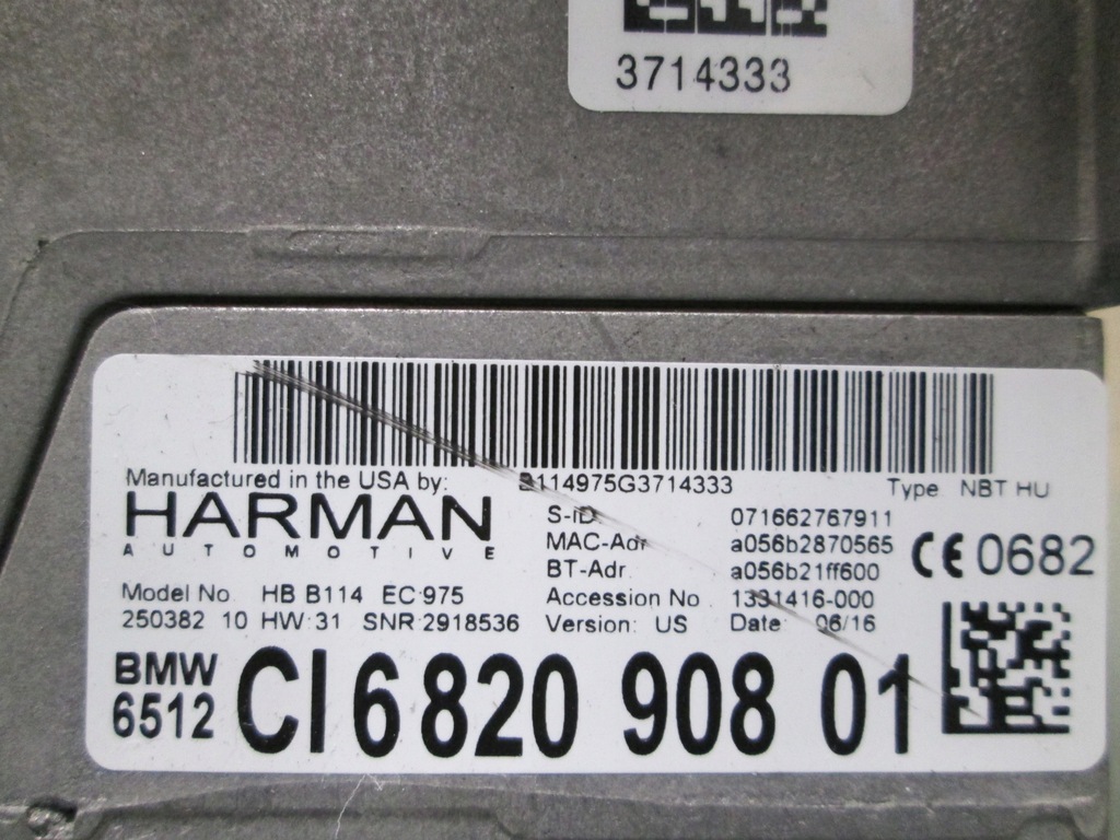 фото №5, Bmw x5 x3 6 f12 5 f10 7 f01 считыватель nbt навигация