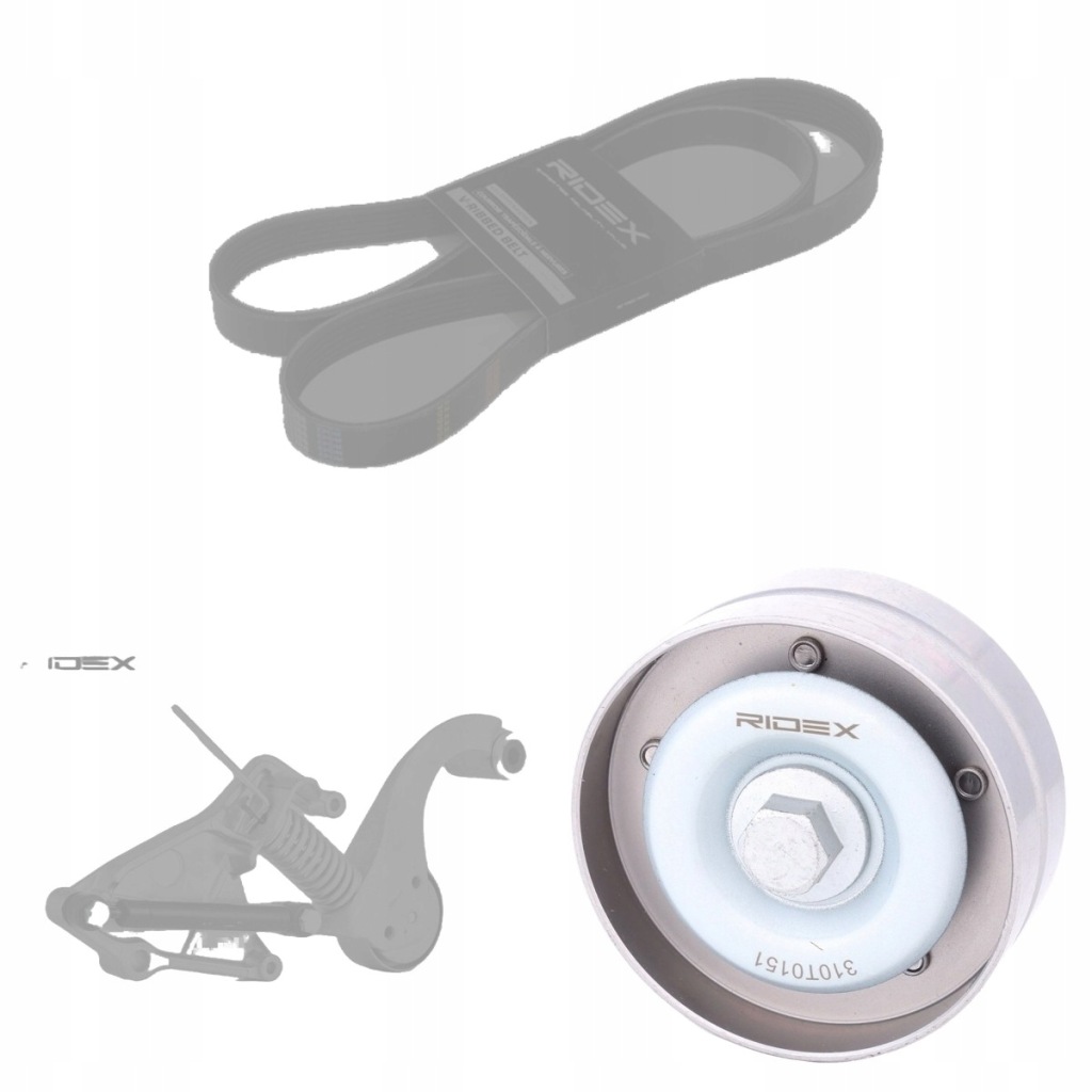 Набір ремінь клиновий ridex 542r0160 do mini хетчбек r50, r53 cabrio Оригінал