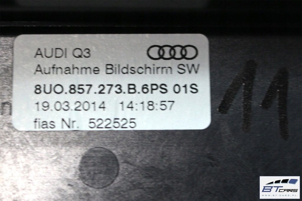 фото №14, Audi q3 fl набір mmi 3g+ зчитувач + монітор 8u 8u1035666 8u0857273b wyświet