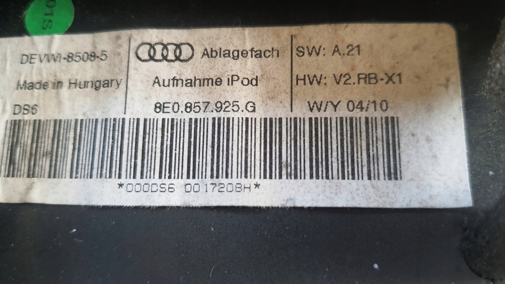 фото №6, Бардачок ipoda audi a8 d5