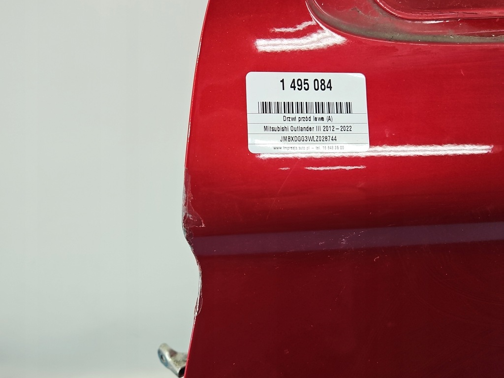 фото №11, Двері перед ліва водія mitsubishi outlander iii 12- bordowy p62