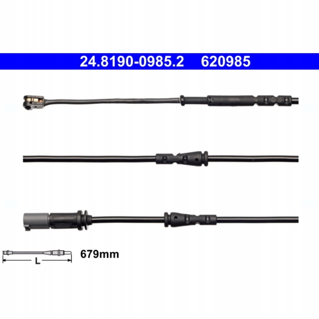 фото №12, Ate 24.8190-0985.2 контакт попереджувальний, знос накладок гальмівних