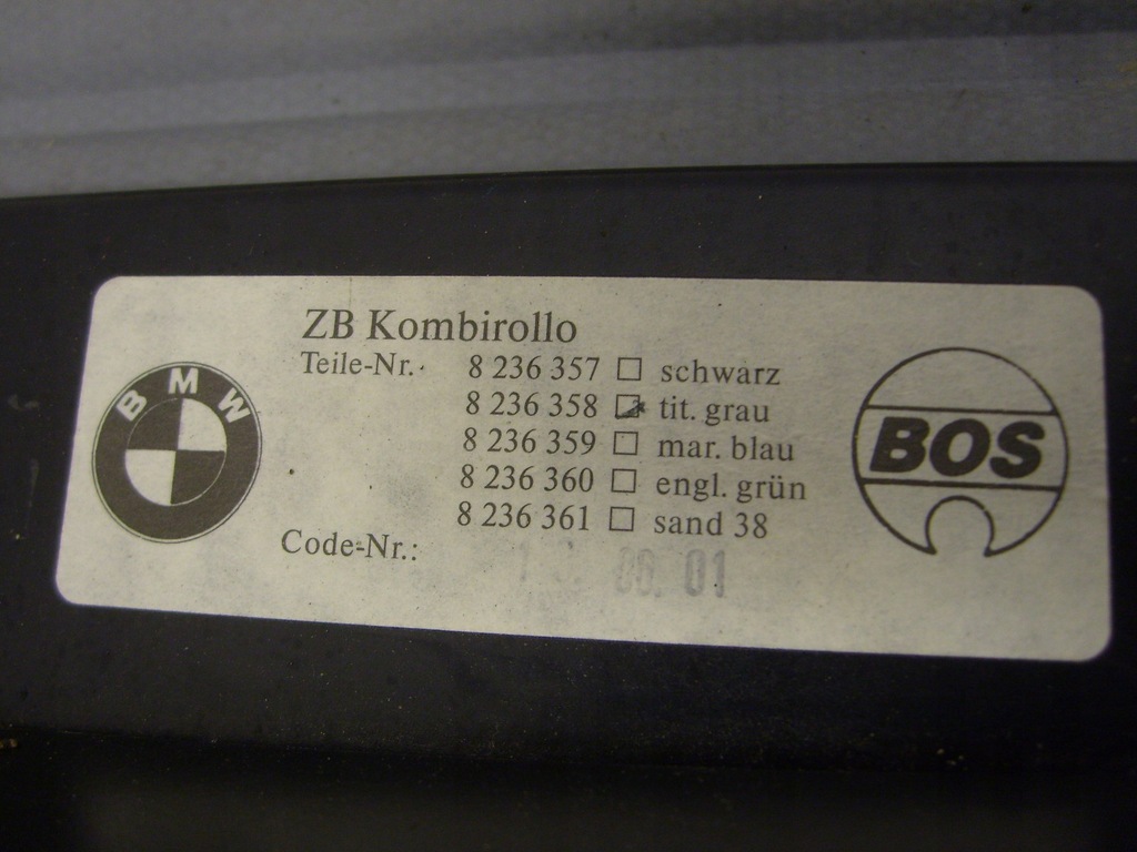 фото №12, Шторка багажника задняя 8236358 bmw 5 e39 kombi