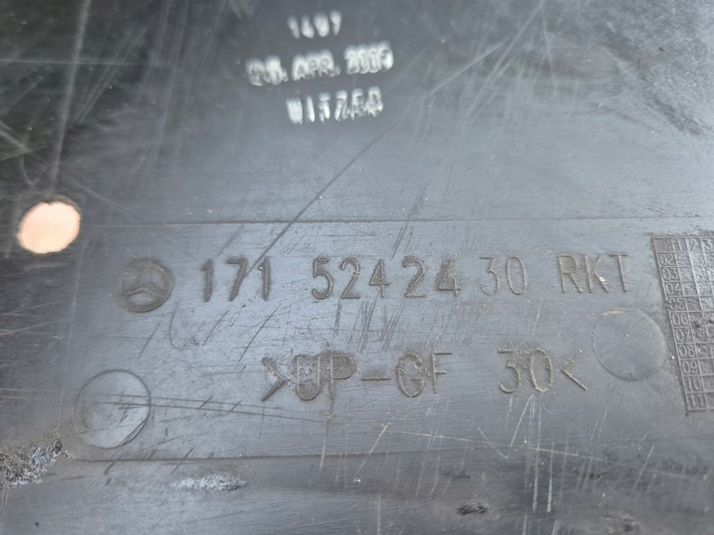 Захист під  коробка передач mercedes slk r171 1715242430 Ціна