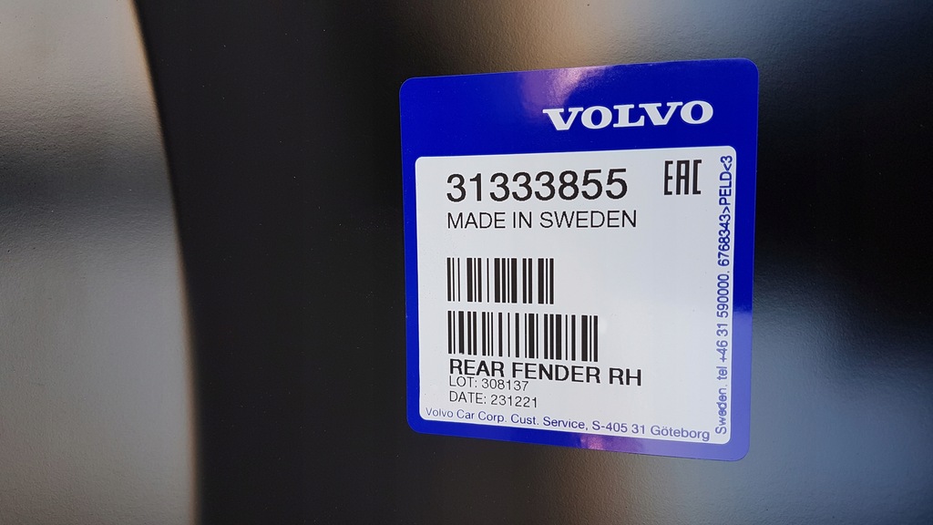 фото №8, Крыло задняя правый volvo v40 ii 12-