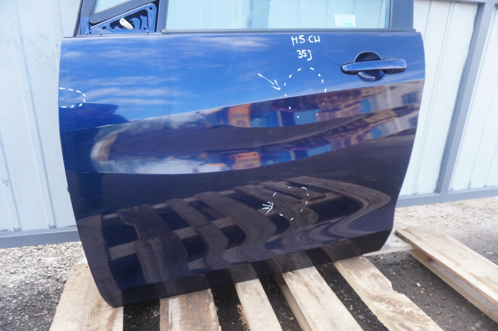 фото №3, Mazda 5 cw ii дверь передние левая 35j granatowe 2010-2015r стекло