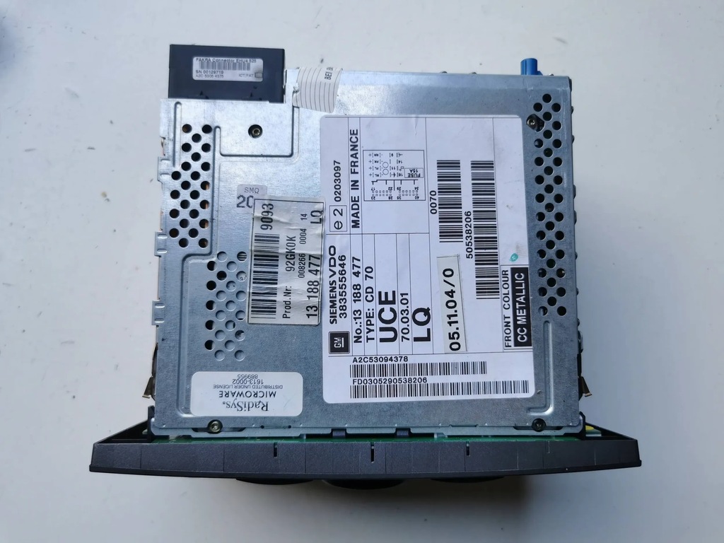 фото №2, Opel signum lift радио радиопроигрыватель cd70 13188477 + pin