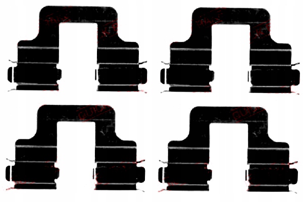 фото №2, Набор монтажный тормозных колодок задняя alfa romeo 159 audi a3 a6 allroad c6 a6